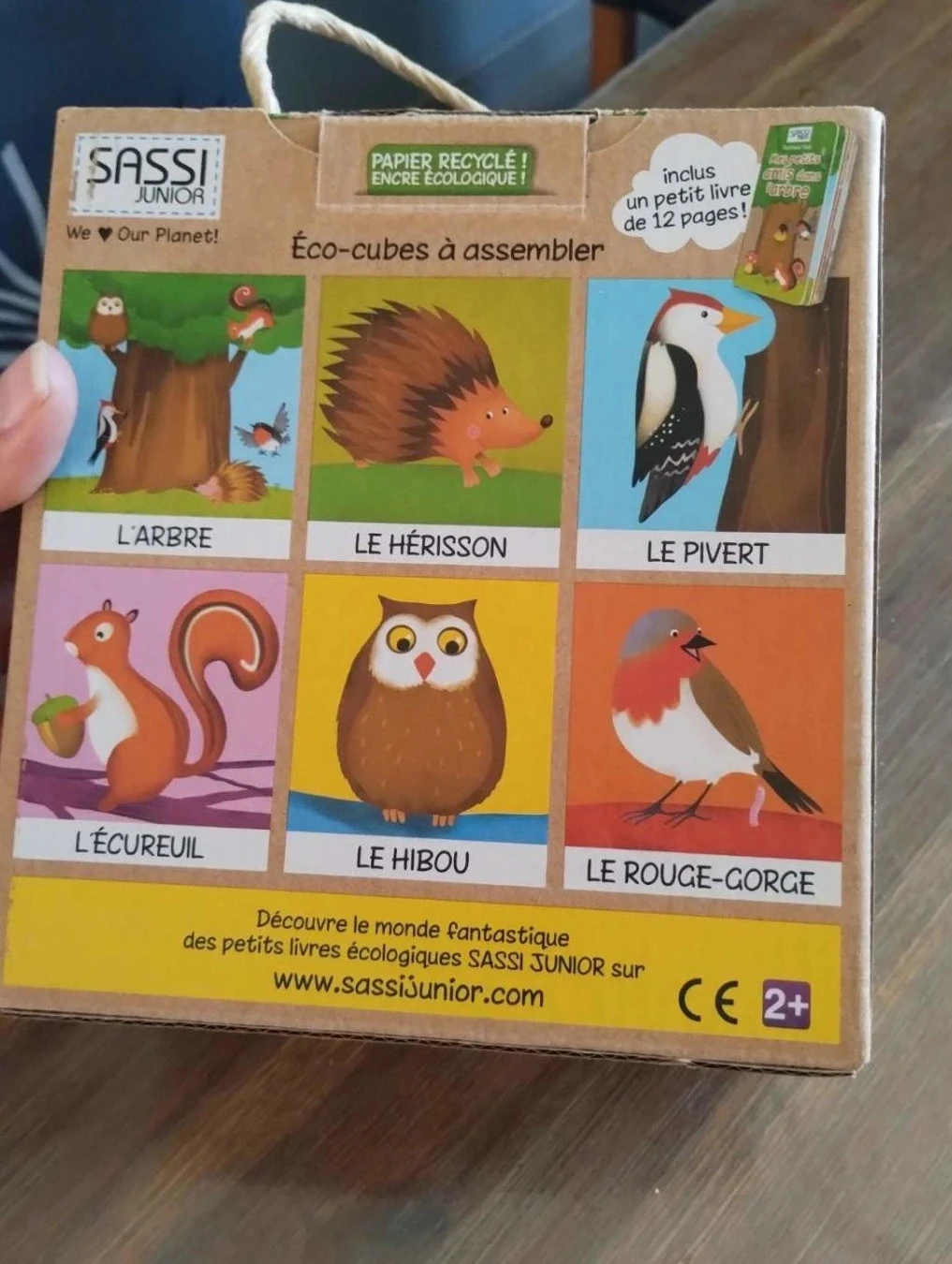 Set van 4 grote blokken met klein dierenboekje – photo 6